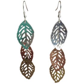 Metal Leaf Earrings