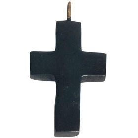 Coal Cross Pendant