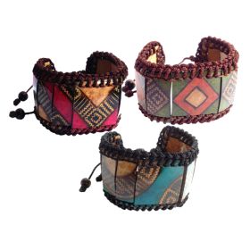 Large Calabash Bracelet (Design: Blue Arc)