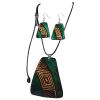 Calabash Rhombus Necklace & Earring Set