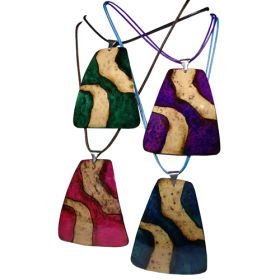 Calabash Water Necklace & Earring Set (Color: Blue)