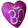Soapstone Heart w/ Etched Om Symbol