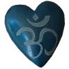Soapstone Heart w/ Etched Om Symbol
