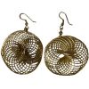 Bronze Interwoven Wire Earrings