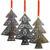 Recycled Metal Christmas Tree Ornament