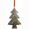 Recycled Metal Christmas Tree Ornament