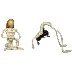 Yogini Cotton & Wire Sculpture (Color: Orange)