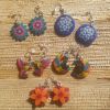 Gourd Dangle Flower and Animal Earrings