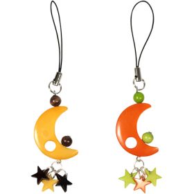 Tagua Nut Key Chain - Fish (Color: Yellow)