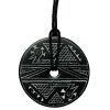 Coal Pendant w/ Bird Design