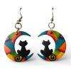 Gourd Dangle Flower and Animal Earrings