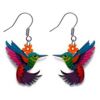 Gourd Dangle Flower and Animal Earrings